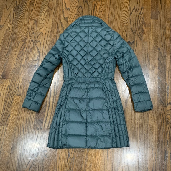 Like New Bernardo Women’s Long Down Jacket Dark Green Size XS Packable - Picture 2 of 12